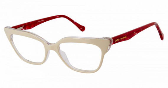 Betsey Johnson BET EYE CANDY Eyeglasses, white