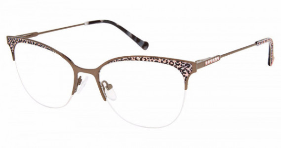 Betsey Johnson BET GIRL BOSS Eyeglasses, brown