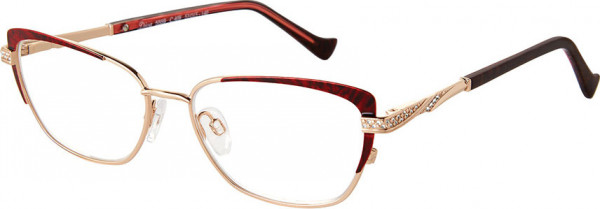 Diva DIVA 5559 Eyeglasses, 408 BURGUNDY-GOLD