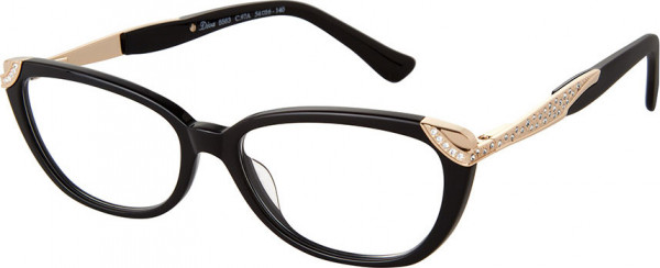 Diva DIVA 5563 Eyeglasses, 97A BLACK-GOLD