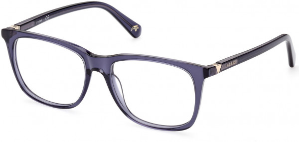 Guess GU5223 Eyeglasses, 090 - Shiny Blue