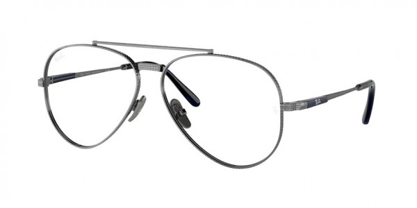 Ray-Ban Optical RX8225V AVIATOR TITANIUM Eyeglasses, 1238 AVIATOR TITANIUM GUNMETAL (GREY)