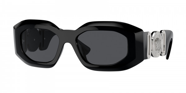 Versace VE4425U Sunglasses, 542287 BLACK DARK GREY (BLACK)