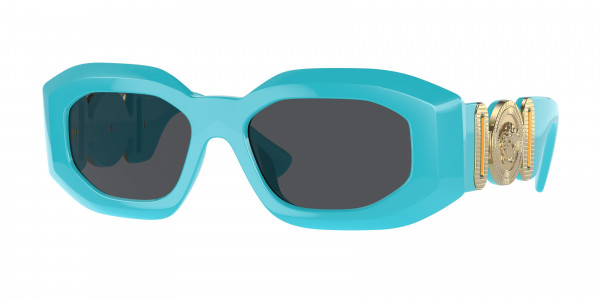 Versace VE4425U Sunglasses, 543987 AZURE DARK GREY (BLUE)