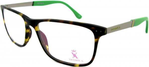 Vicomte A. VA40090 Eyeglasses, C1 BLACK/GUN/RED