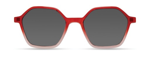 ECO by Modo AMY Eyeglasses, RED GRADIENT - SUN CLIP