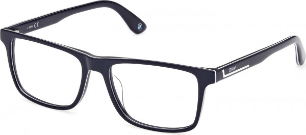 BMW Eyewear BW5059-H Eyeglasses, 002 - Shiny Blue / Shiny Blue