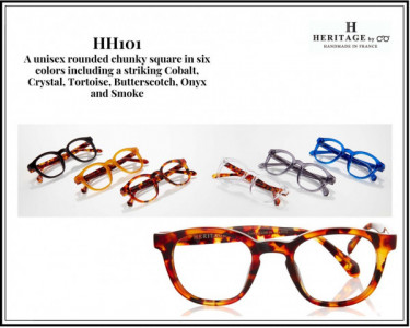Heritage HH101 Eyeglasses, CRYSTAL