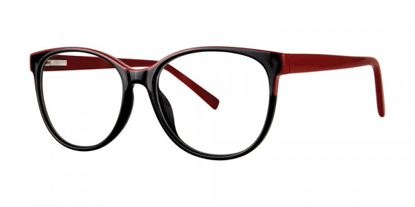Modern Optical ASSIGN Eyeglasses, Black/Burgundy