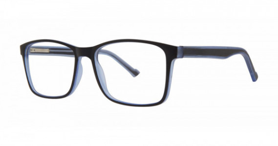 Modern Optical DISTANCE Eyeglasses, Black/Navy Matte