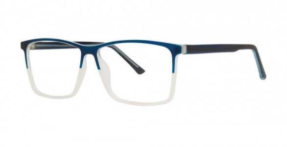 Modern Optical FILTER Eyeglasses, Navy/Frost Matte