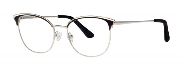 Genevieve ACTUALLY Eyeglasses, Black/Silver