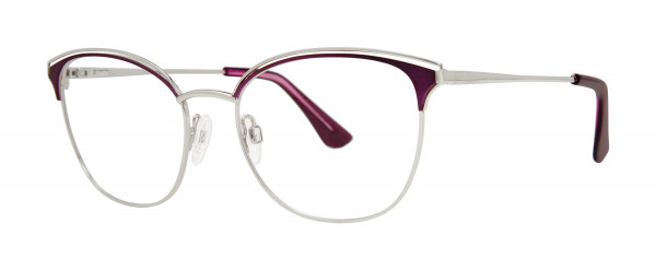 Genevieve ACTUALLY Eyeglasses, Purple/Silver