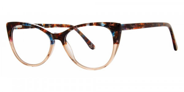 Genevieve BECKON Eyeglasses, Brown/Blue Tort