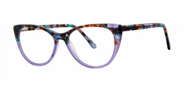 Genevieve BECKON Eyeglasses, Purple/Brown Tort
