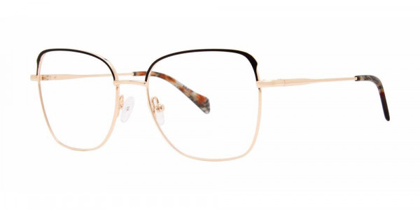 Genevieve LINGER Eyeglasses, Black/Gold