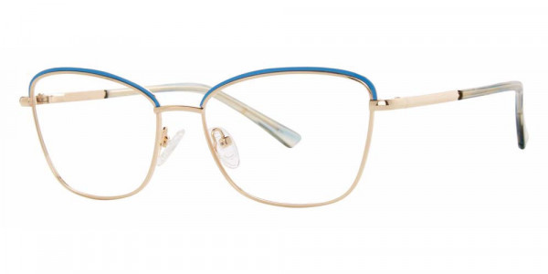 Genevieve ARDEN Eyeglasses, Light Blue/Gold