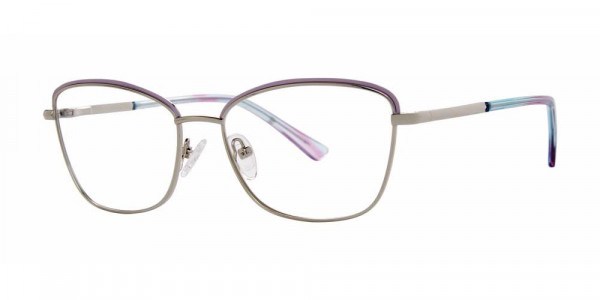 Genevieve ARDEN Eyeglasses, Light Lilac/Silver