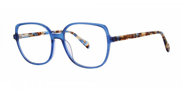Genevieve ASPECT Eyeglasses, Navy Crystal/Blue Marble