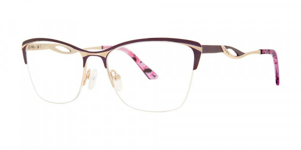 Genevieve BELINDA Eyeglasses, Lilac/Gold
