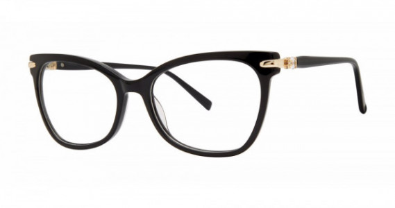 Genevieve INTUITIVE Eyeglasses, BLACK/GOLD