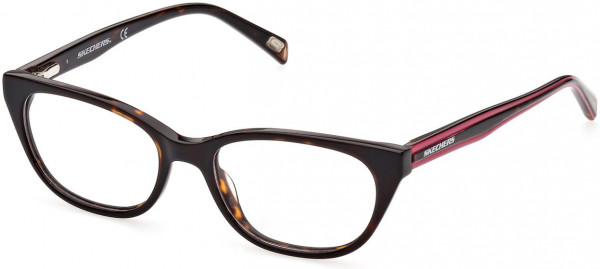 Skechers SE1664 Eyeglasses, 052 - Dark Havana