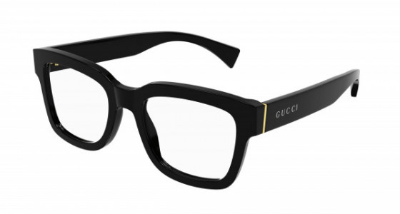 Gucci GG1138O Eyeglasses, 001 - BLACK with TRANSPARENT lenses