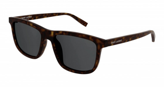 Saint Laurent SL 501 Sunglasses, 002 - HAVANA with SMOKE lenses