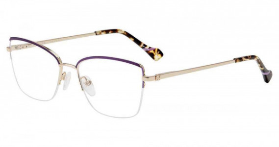 Yalea VYA042 Eyeglasses, Purple