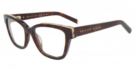 Philipp Plein VPP034S Eyeglasses, TORTOISE (0722)
