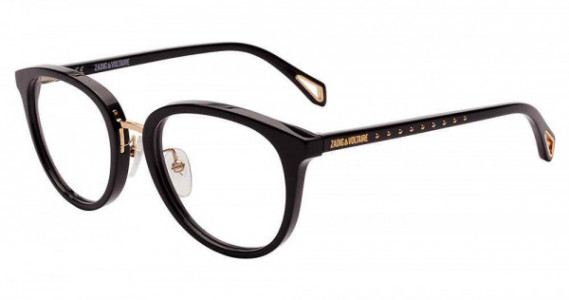 Zadig & Voltaire VZV268 Eyeglasses, BLACK (700)