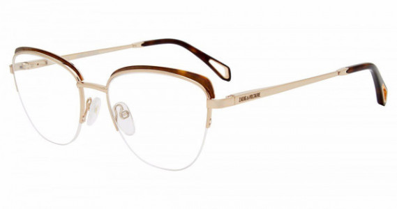 Zadig & Voltaire VZV314N Eyeglasses, Gold