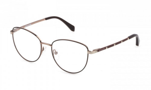 Zadig & Voltaire VZV311 Eyeglasses, RED GOLD W/COLORS