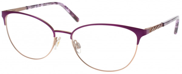 Jessica McClintock JMC 4342 Eyeglasses, Purple Rose Gold