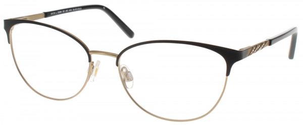 Jessica McClintock JMC 4342 Eyeglasses, Black Gold