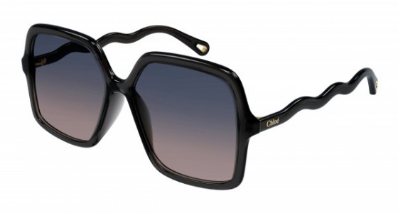 Chloé CH0086S Sunglasses, 001 - GREY with BLUE lenses