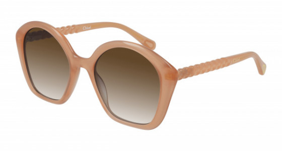 Chloé CC0001S Sunglasses, 001 - NUDE with BROWN lenses