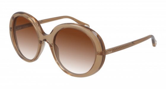 Chloé CH0007SA Sunglasses, 001 - ORANGE with ORANGE lenses