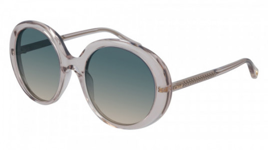 Chloé CH0007SA Sunglasses, 002 - PINK with GREEN lenses