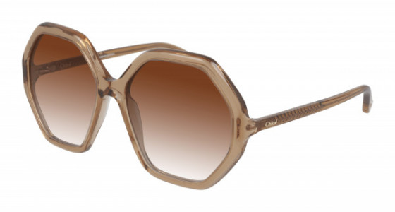 Chloé CH0008S Sunglasses, 001 - ORANGE with ORANGE lenses