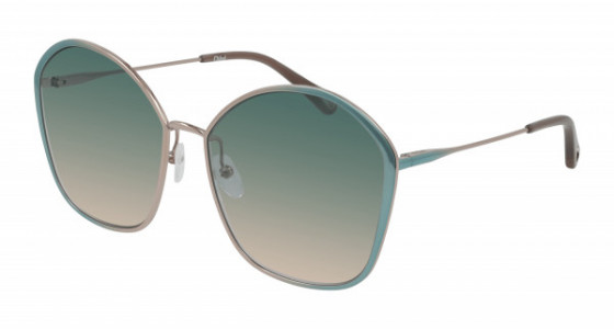 Chloé CH0015S Sunglasses, 001 - BLUE with GREEN lenses
