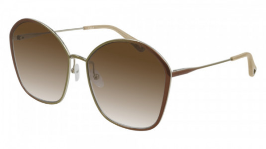 Chloé CH0015S Sunglasses, 002 - BROWN with BROWN lenses