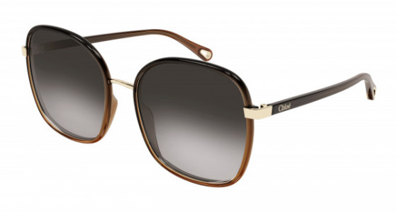 Chloé CH0031S Sunglasses, 005 - BLACK with GREY lenses