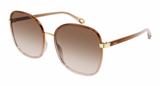 Chloé CH0031S Sunglasses, 007 - BROWN with BROWN lenses