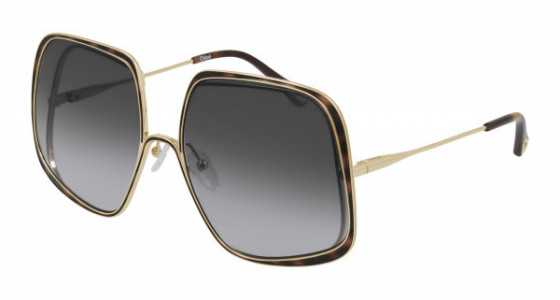 Chloé CH0035S Sunglasses, 001 - GOLD with GREY lenses