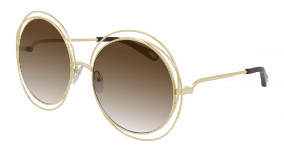 Chloé CH0045S Sunglasses, 001 - GOLD with BROWN lenses