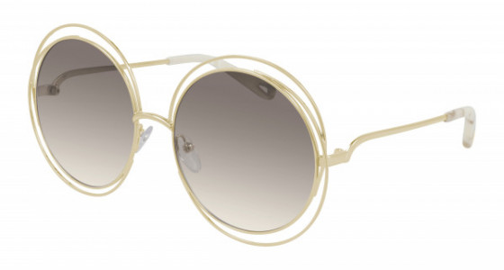 Chloé CH0045S Sunglasses, 005 - GOLD with BROWN lenses