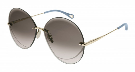 Chloé CH0063S Sunglasses, 002 - GOLD with BROWN lenses