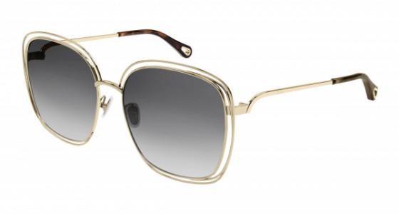 Chloé CH0077SK Sunglasses, 001 - GOLD with GREY lenses