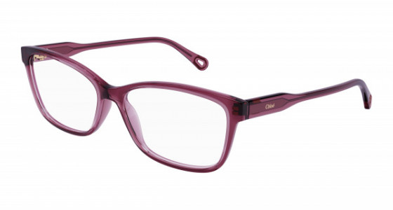 Chloé CH0116O Eyeglasses, 008 - PINK with TRANSPARENT lenses